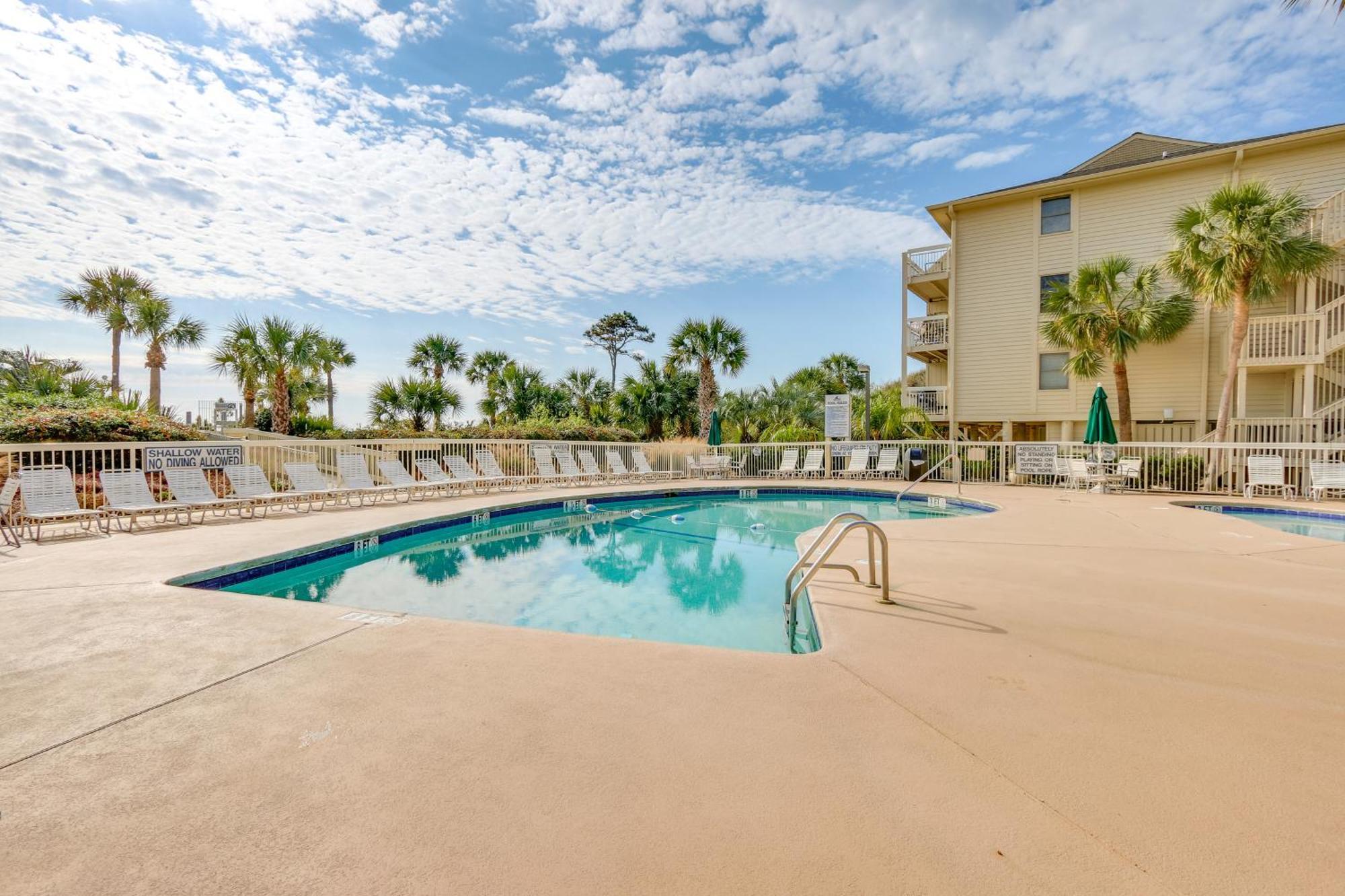 Вилла Breakers Oceanfront Getaway With Amazing View And Pool Хилтон-Хед-Айленд Экстерьер фото