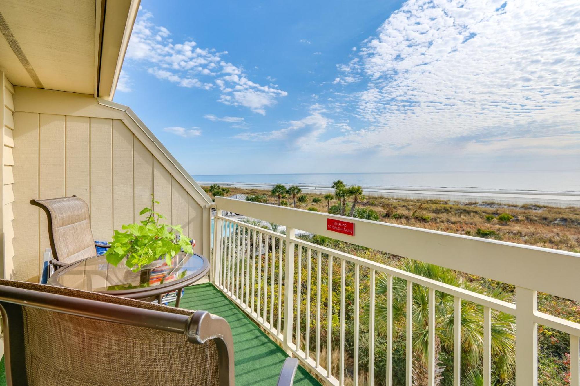 Вилла Breakers Oceanfront Getaway With Amazing View And Pool Хилтон-Хед-Айленд Экстерьер фото